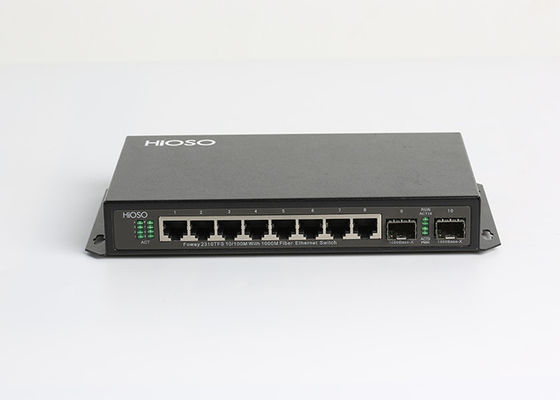 HiOSO Wall Mounting 1490nm Gigabit Ethernet Switch ، Gigabit SFP Switch