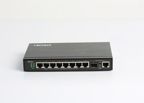 8 100M TP 1100 / 1000M Combo Ports Gigabit Ethernet Switch 9 منافذ
