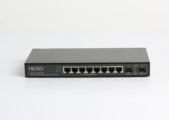 16K MAC Learning 8 1000M TP 2 1000M SFP Ports SFP Fiber Switch 10 منافذ