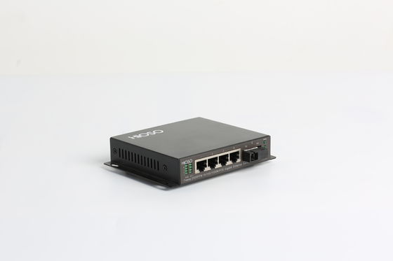 أسود DC48V 1550nm 5 Port Gigabit Switch مع إدارة الويب