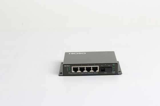 HiOSO DC12V Ethernet مفتاح الوصول ، محول إيثرنت صناعي 5 منافذ