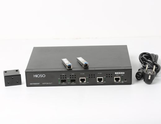 HiOSO Mini 2 Port Epon Olt FTTH مستقل نوع AC220V مع 2 SFP Px20 +++
