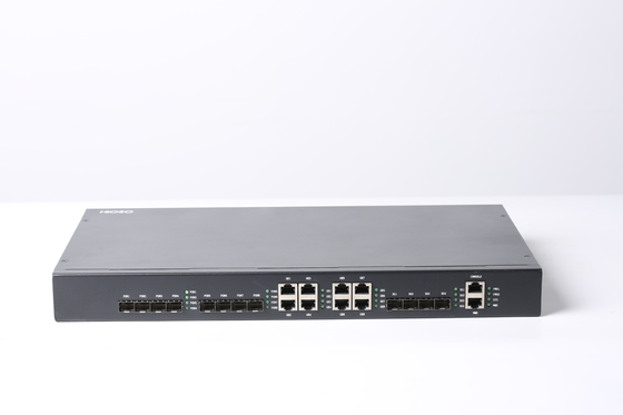 HiOSO 8EPON 10G Uplink HA7308CX EPON OLT FTTX Solution 20KM OLT EPON متوافق مع Onus